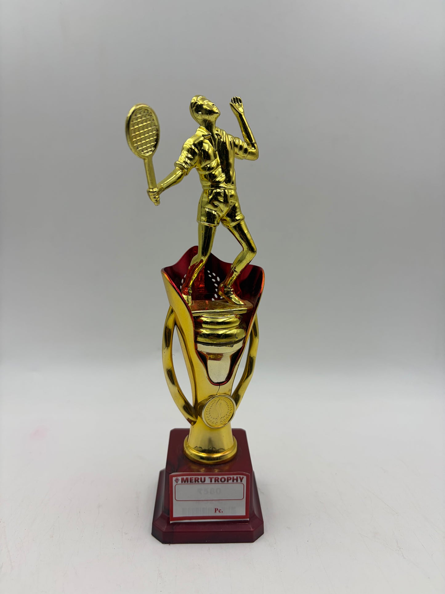 Badminton Gold Player Trophy and Award 4-32 - Fiber Trophies Online