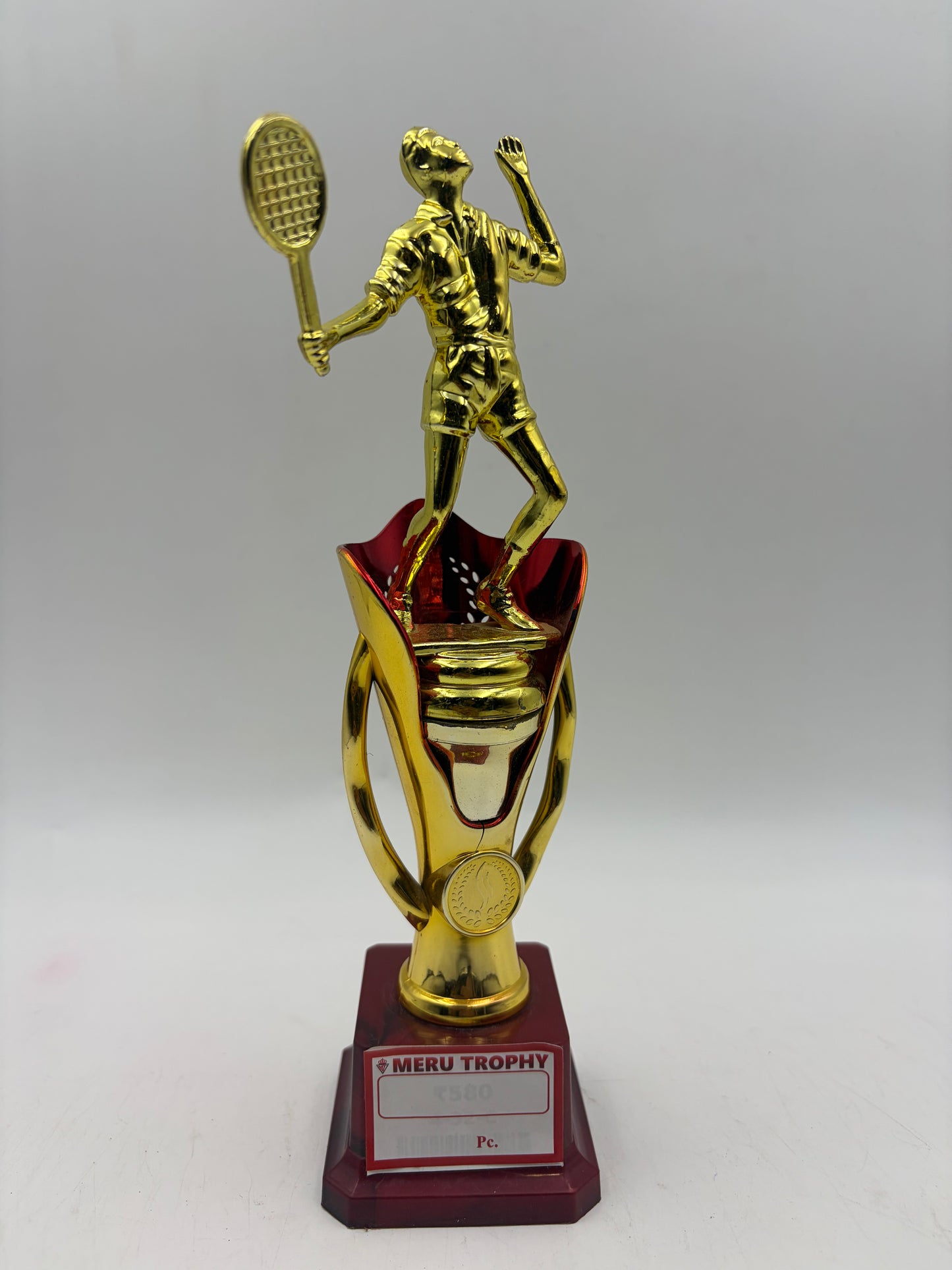 Badminton Gold Player Trophy and Award 4-32 - Fiber Trophies Online