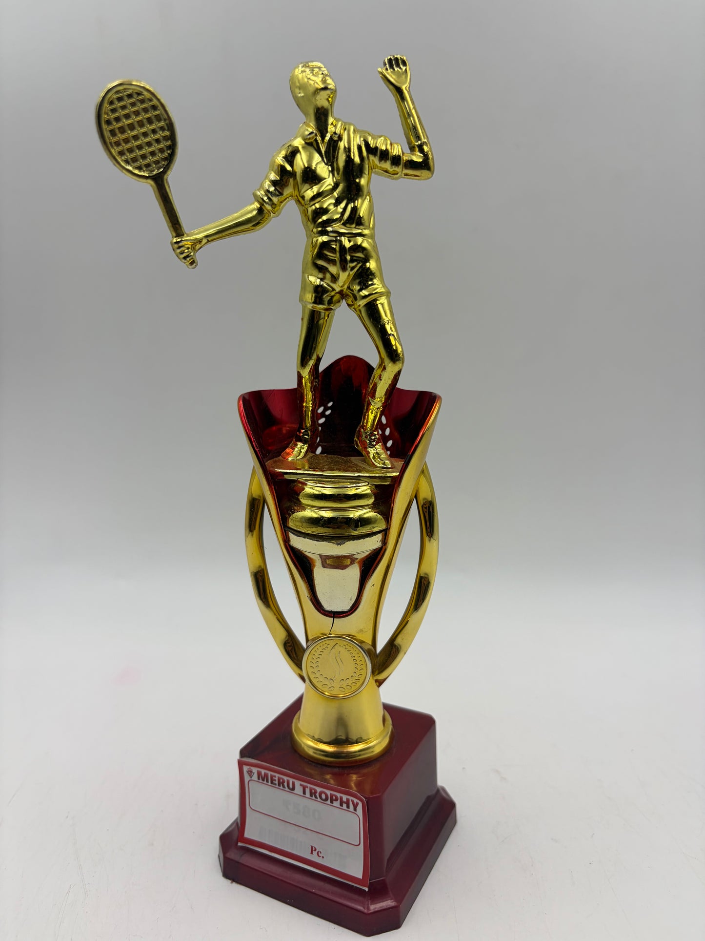 Badminton Gold Player Trophy and Award 4-32 - Fiber Trophies Online