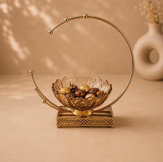 Phal Aangan Sculptural Fruit Bowl Stand, handcrafted metal craft