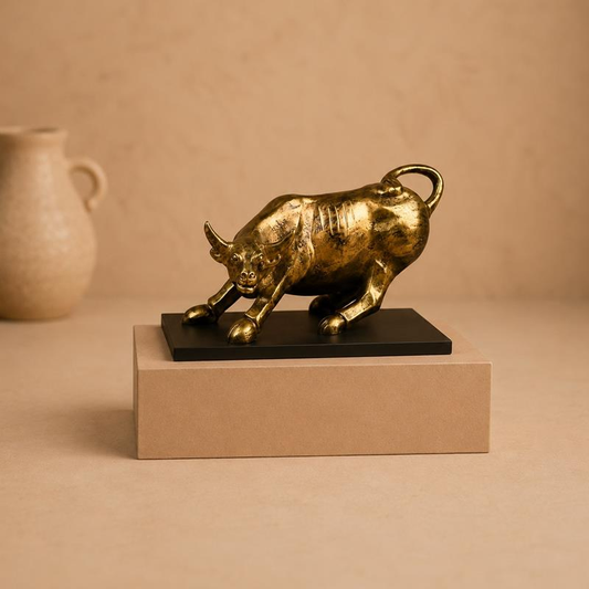 Charging Bull Metal Sculpture, handcrafted Metal Craft