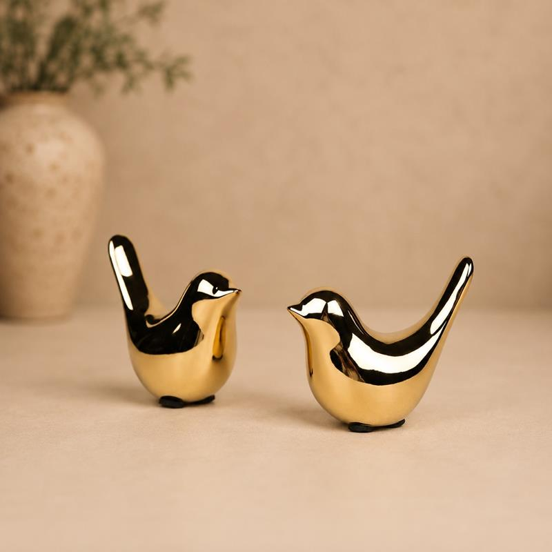 Metallic Dovetail Bird Figurine, handcrafted Metal Craft