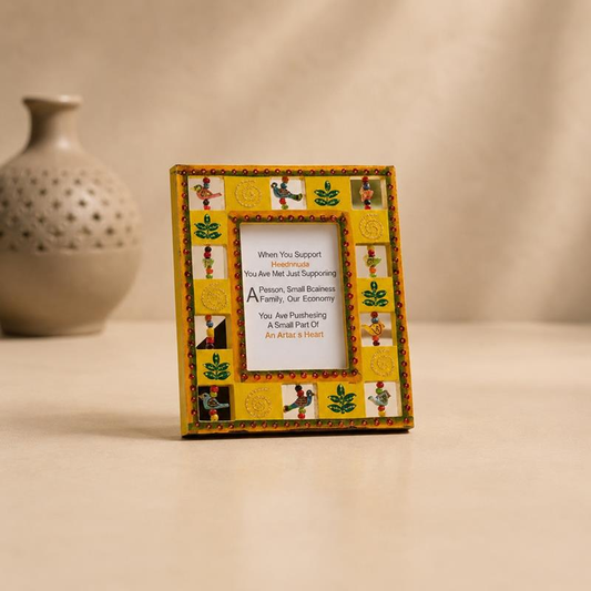 Yaadein Banaras Toy Wooden Photo Frame, handcrafted Banarasi wooden toy craft