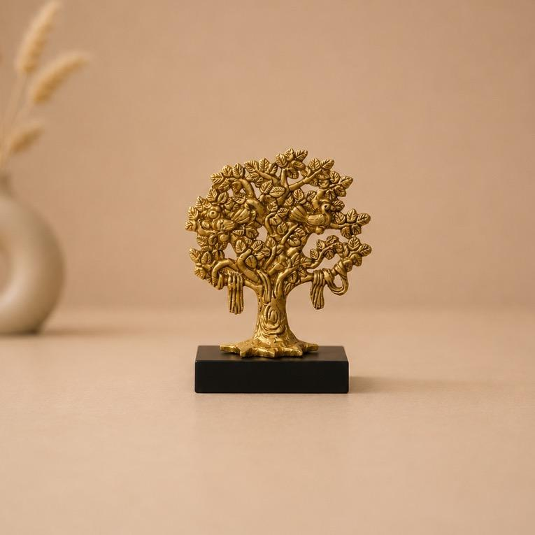 Bodhi Ankur Brass Bodhi Tree Showpiece, handcrafted Metal Craft (Moradabad)