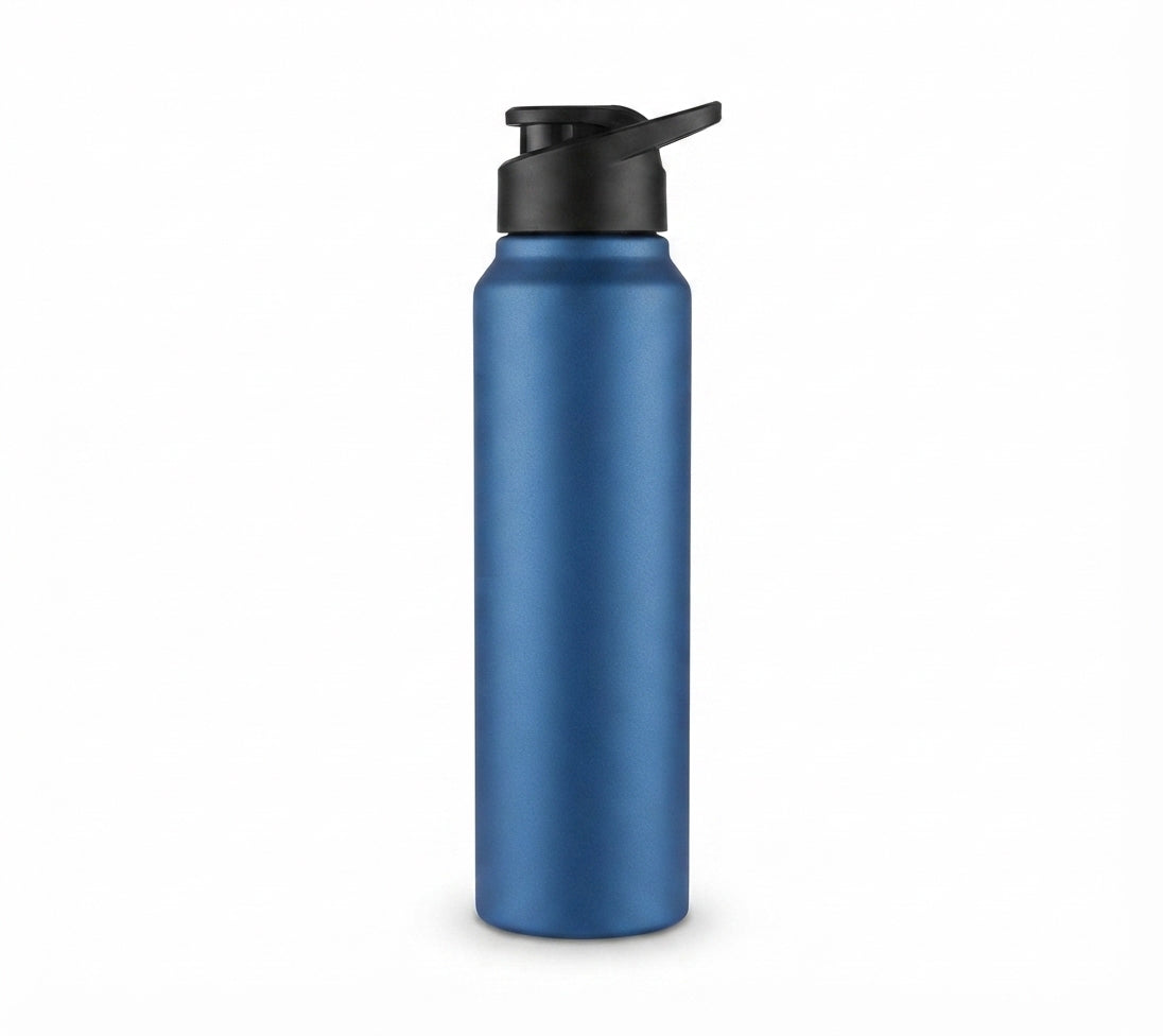 Matte Sipper Sports Bottle - Blue - Meru Trophy corporate gifting