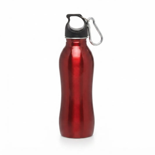 Sports Bottle with Carabiner Clip - Red - Meru Trophy corporate gifting