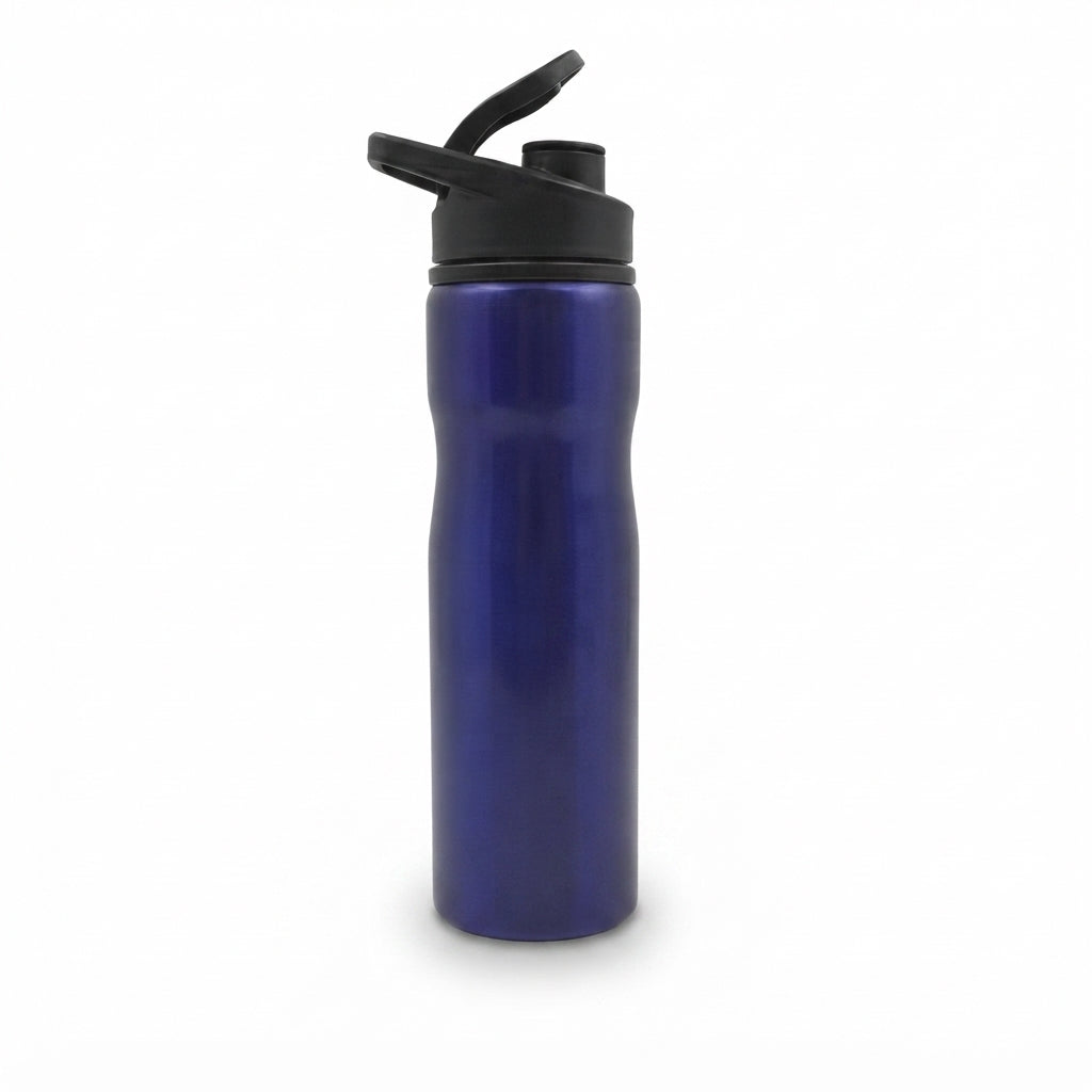Sipper Bottle with Flip Spout Cap - Blue - Meru Trophy corporate gifting
