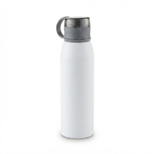 Bottle with Flip-Top Lid - White - Meru Trophy corporate gifting