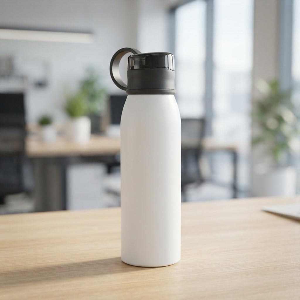 Bottle with Flip-Top Lid - lifestyle - Meru Trophy corporate gifting