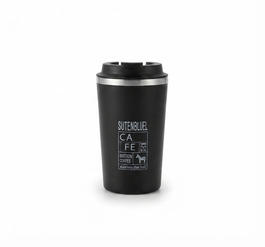 Suction Coffee Tumbler - Black - Meru Trophy corporate gifting
