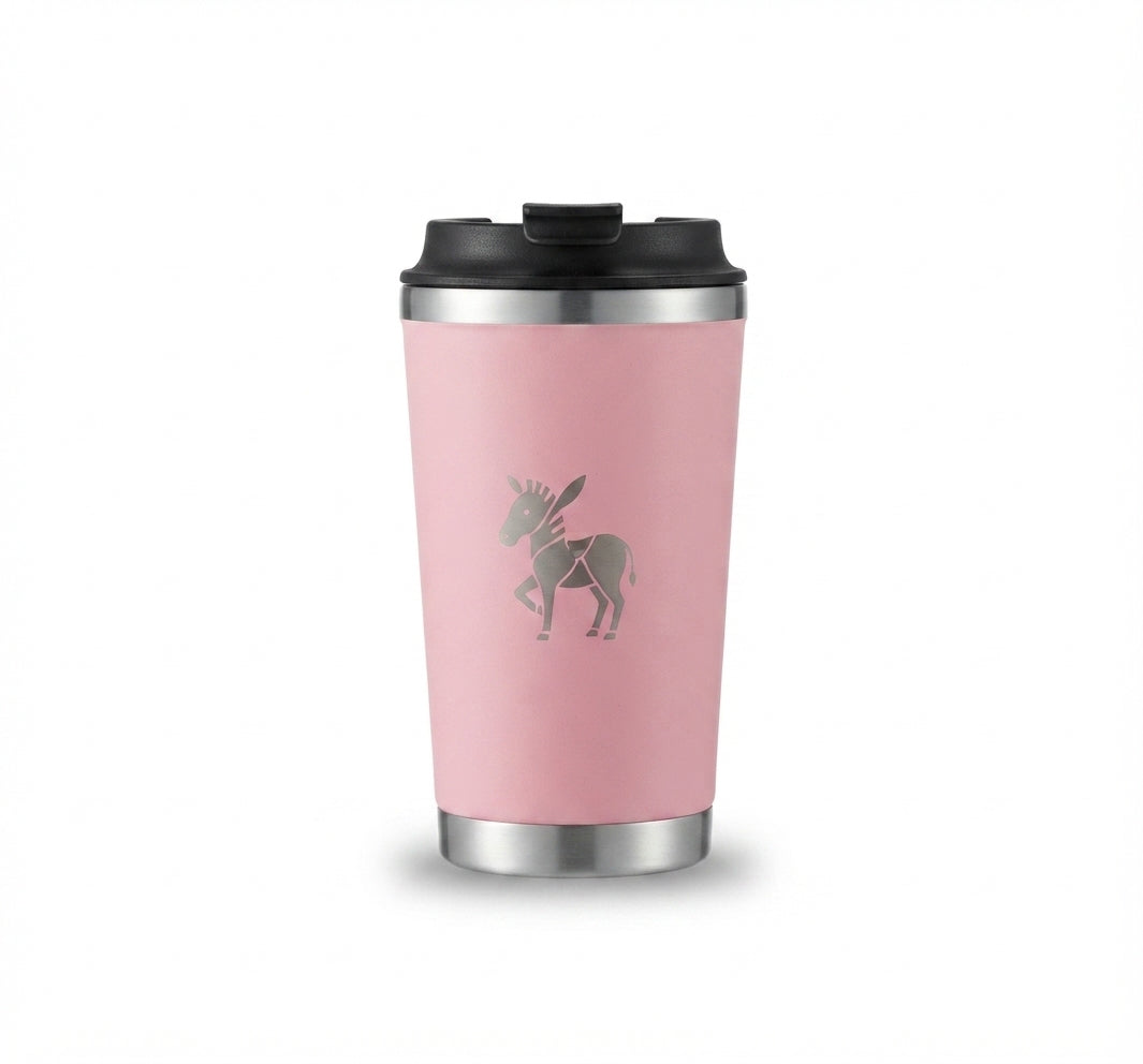 Suction Coffee Tumbler - Pink - Meru Trophy corporate gifting