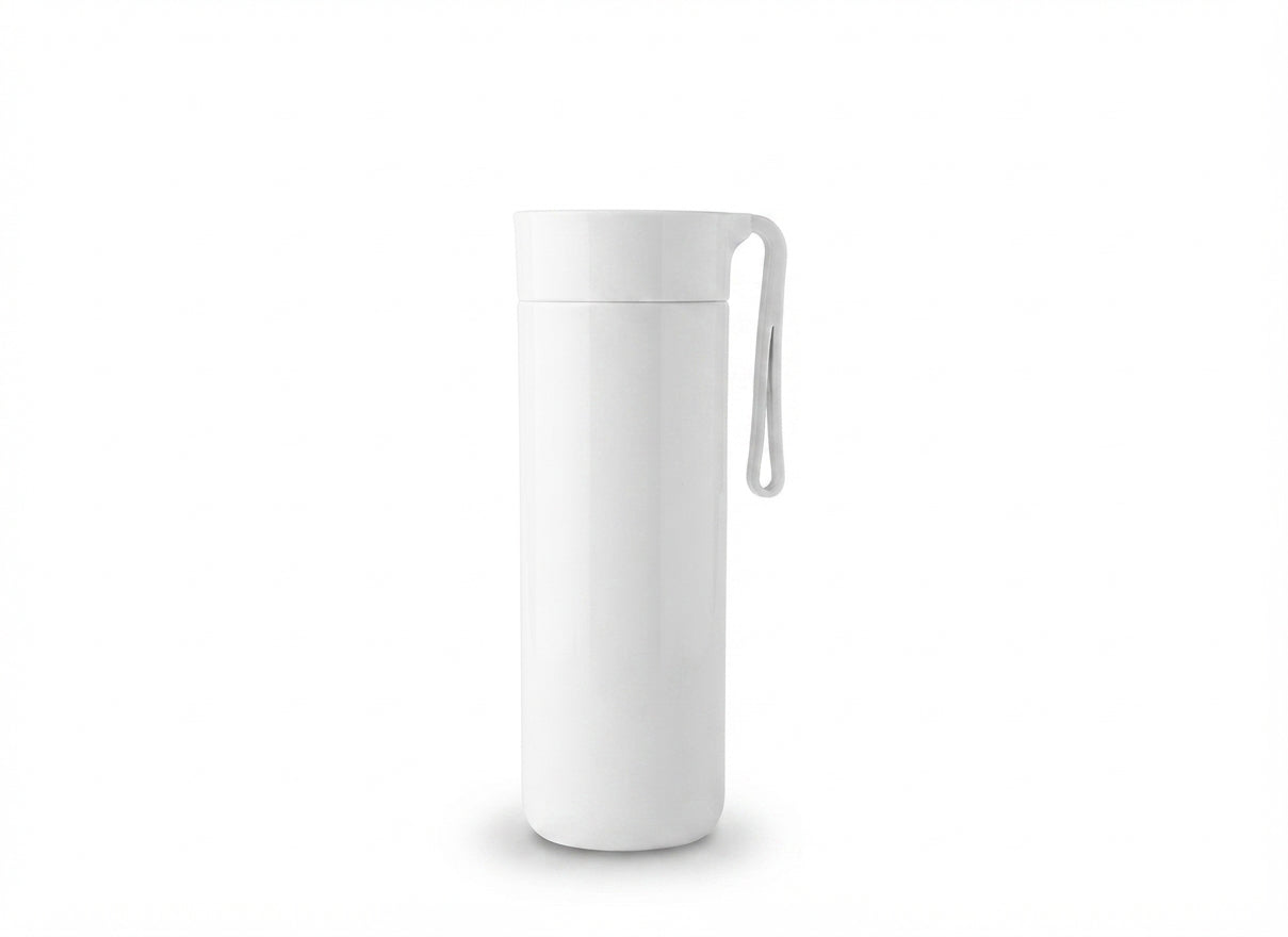 Suction Flask with Carry Loop - White - Meru Trophy corporate gifting