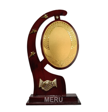 Wooden Memento Recognition Award Trophy - Custom Engraved Awards 4042