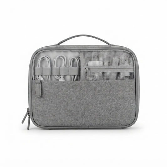 Tech Organiser Pouch (New Style) - grey - Meru Trophy corporate gifting