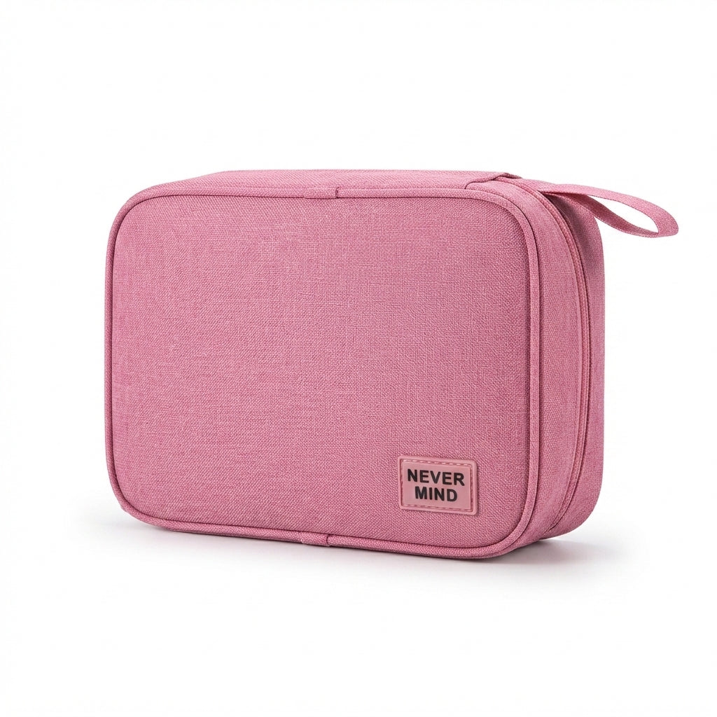 Tech Organiser Pouch (Old Style) - pink - Meru Trophy corporate gifting