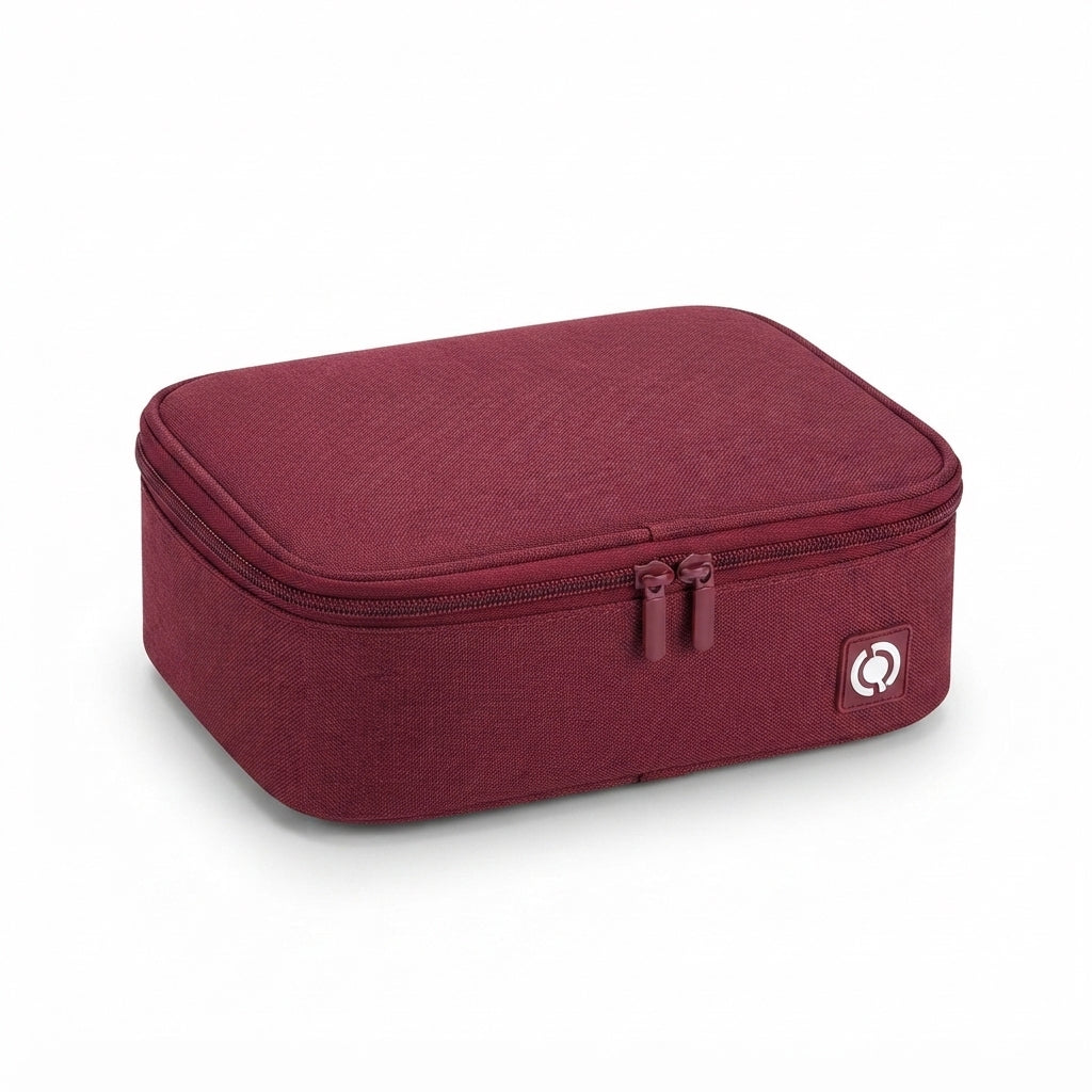 Tech Organiser Pouch (Old Style) - maroon - Meru Trophy corporate gifting