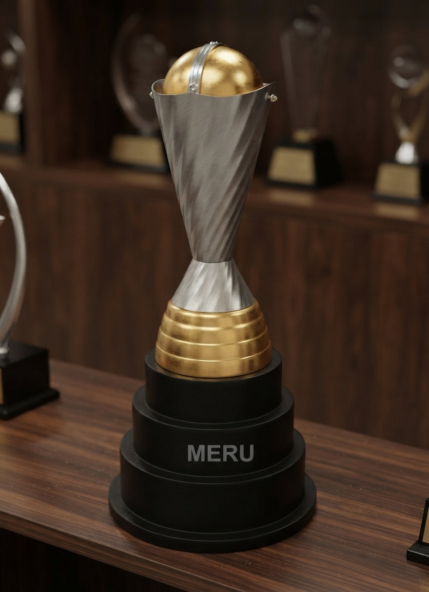 Metal Achievement Trophy Sports Awards New-MH-1 alternate view - Meru Trophy