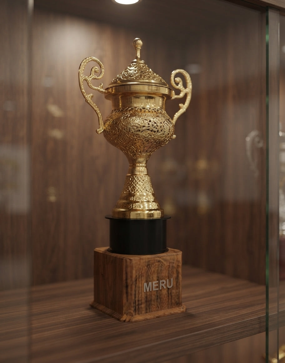 Gold Metal Cup Trophy for Awards and Recognition Mini-806-Gold-1 alternate view - Meru Trophy