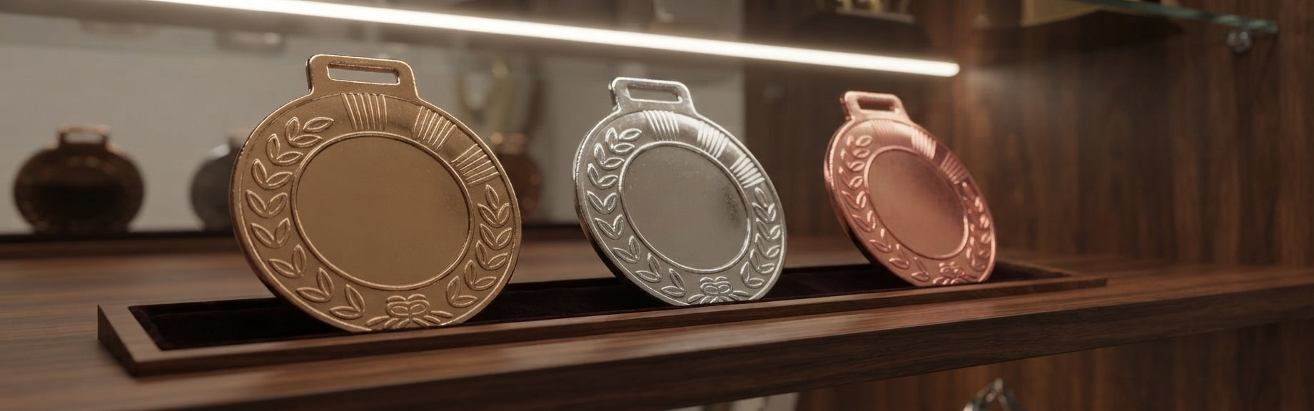 Gold Silver Bronze Medals - Athletic Medals MS-China-1 alternate view - Meru Trophy