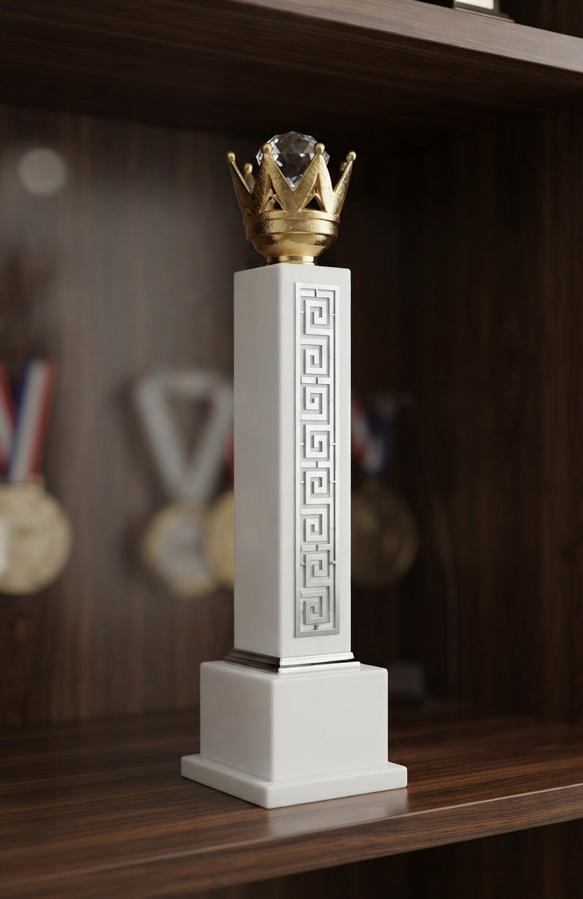 Premium Acrylic Trophy Golden Globe Award CP 43 - Corporate Recognition Award alternate view - Meru Trophy