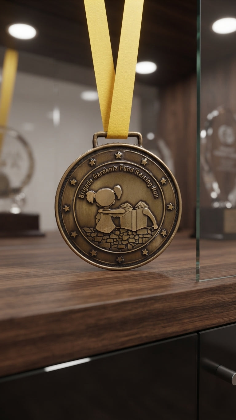 Custom Achievement Medal - Personalized Awards & Trophies alternate view - Meru Trophy