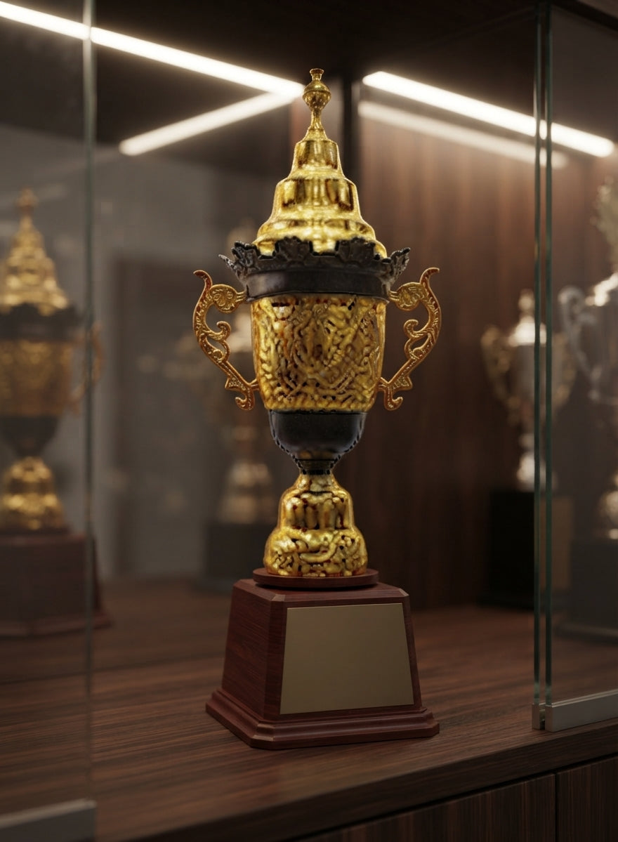 Elegant Metal Cup Trophy for Sports and Corporate Awards AS 829 B - Custom Awards alternate view - Meru Trophy