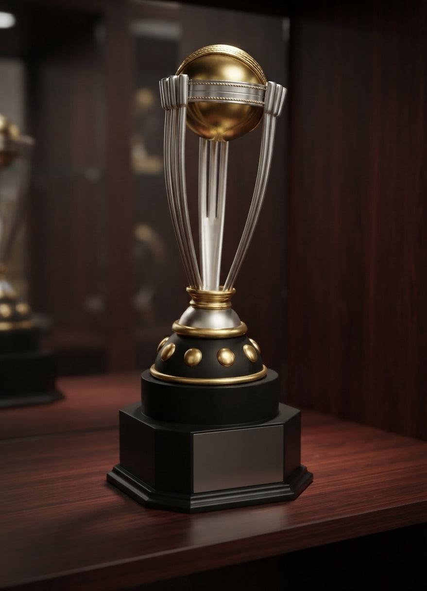 Metal Sports Trophies - Global Achievement Award AS 2000 - Cricket Trophies alternate view - Meru Trophy