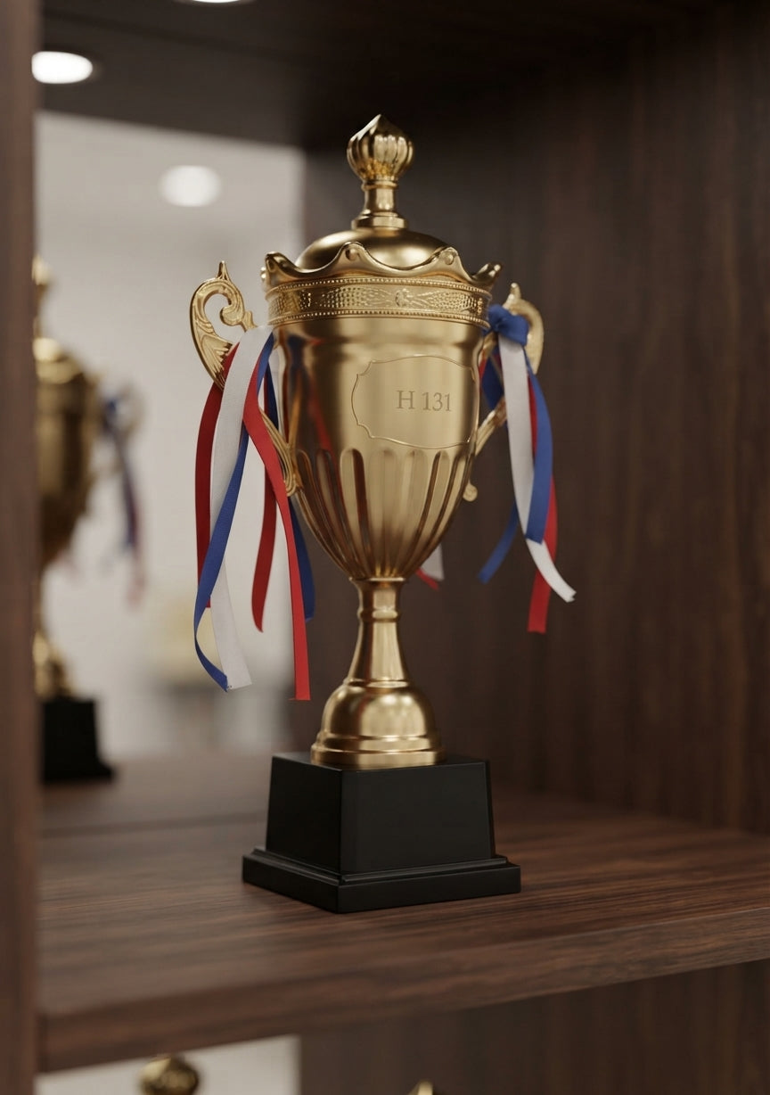 Metal Trophy Award Cup H131 - Sports Awards & Custom Trophies alternate view - Meru Trophy