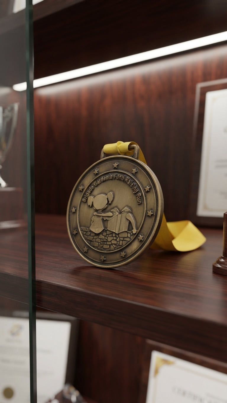 Metal Medals Sports Awards - Custom & Engraved Awards DYE ONE SIDE alternate view - Meru Trophy