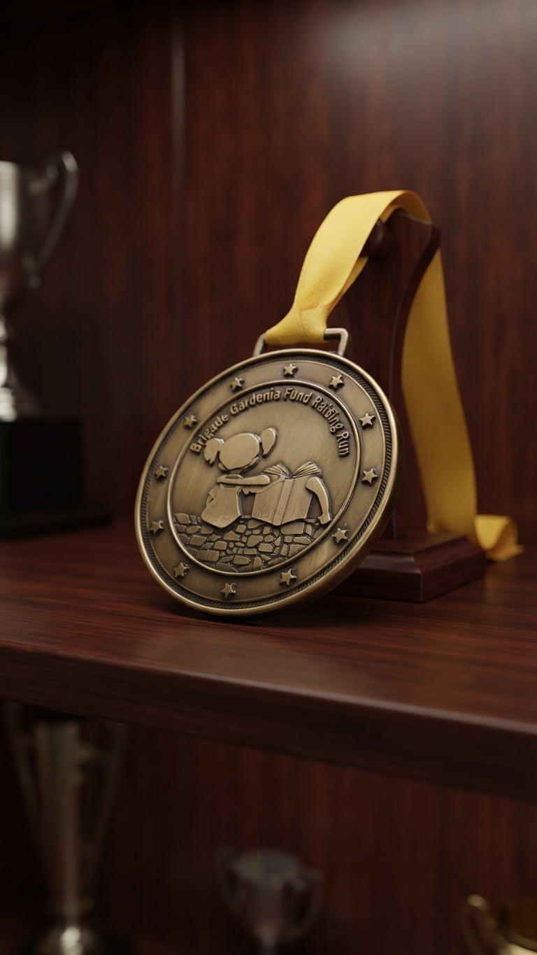 Academic Achievement Metal Medal - Custom Trophy - Engraved Medals alternate view - Meru Trophy