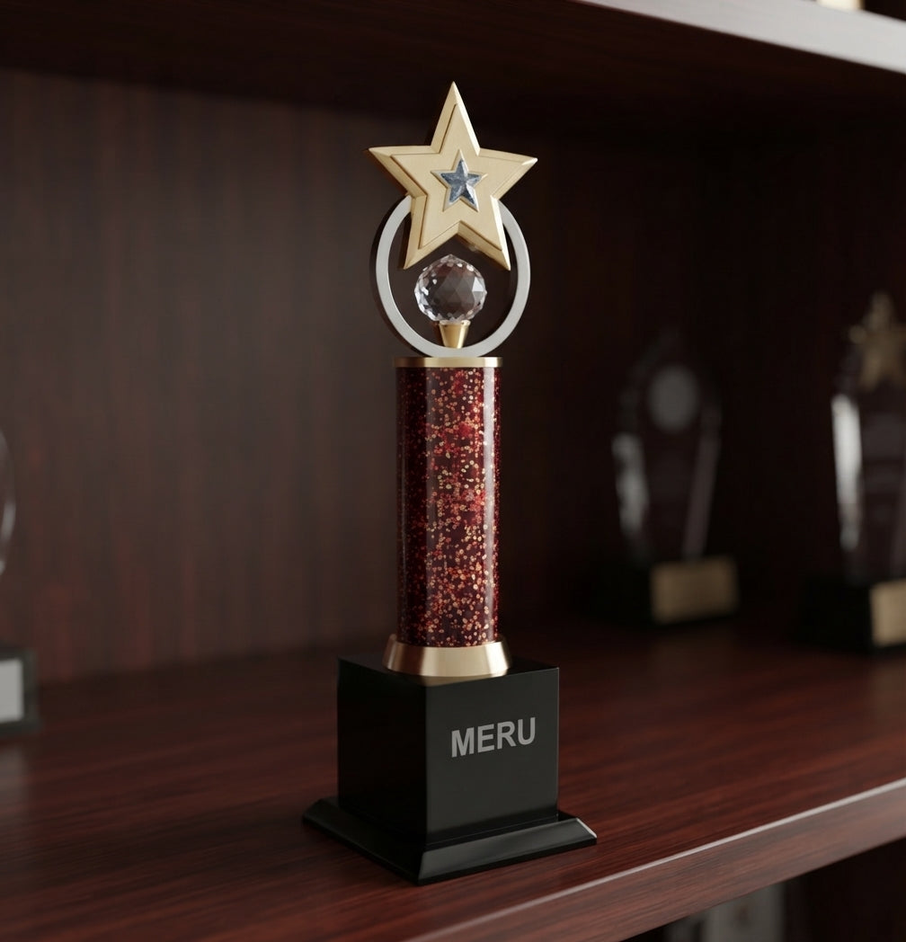 Premium Star Award Trophy 587 alternate view - Meru Trophy