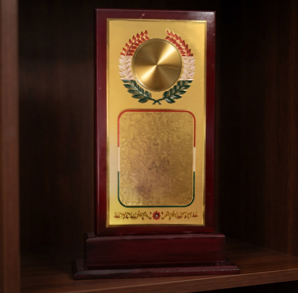 Wooden Memento Award Trophy Custom Corporate Trophy - Custom Trophies 729 alternate view - Meru Trophy