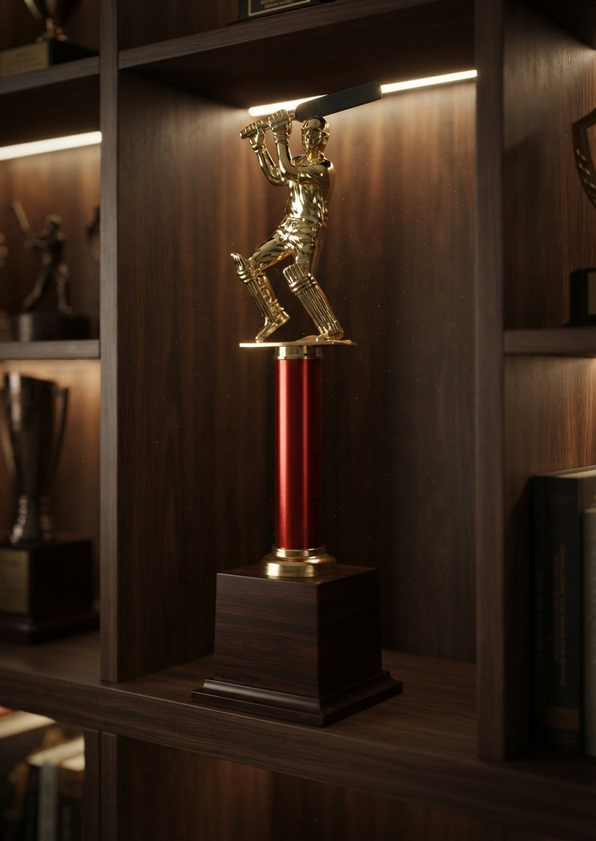 Cricket Trophy | Custom Awards 1031 | Recognition Awards alternate view - Meru Trophy