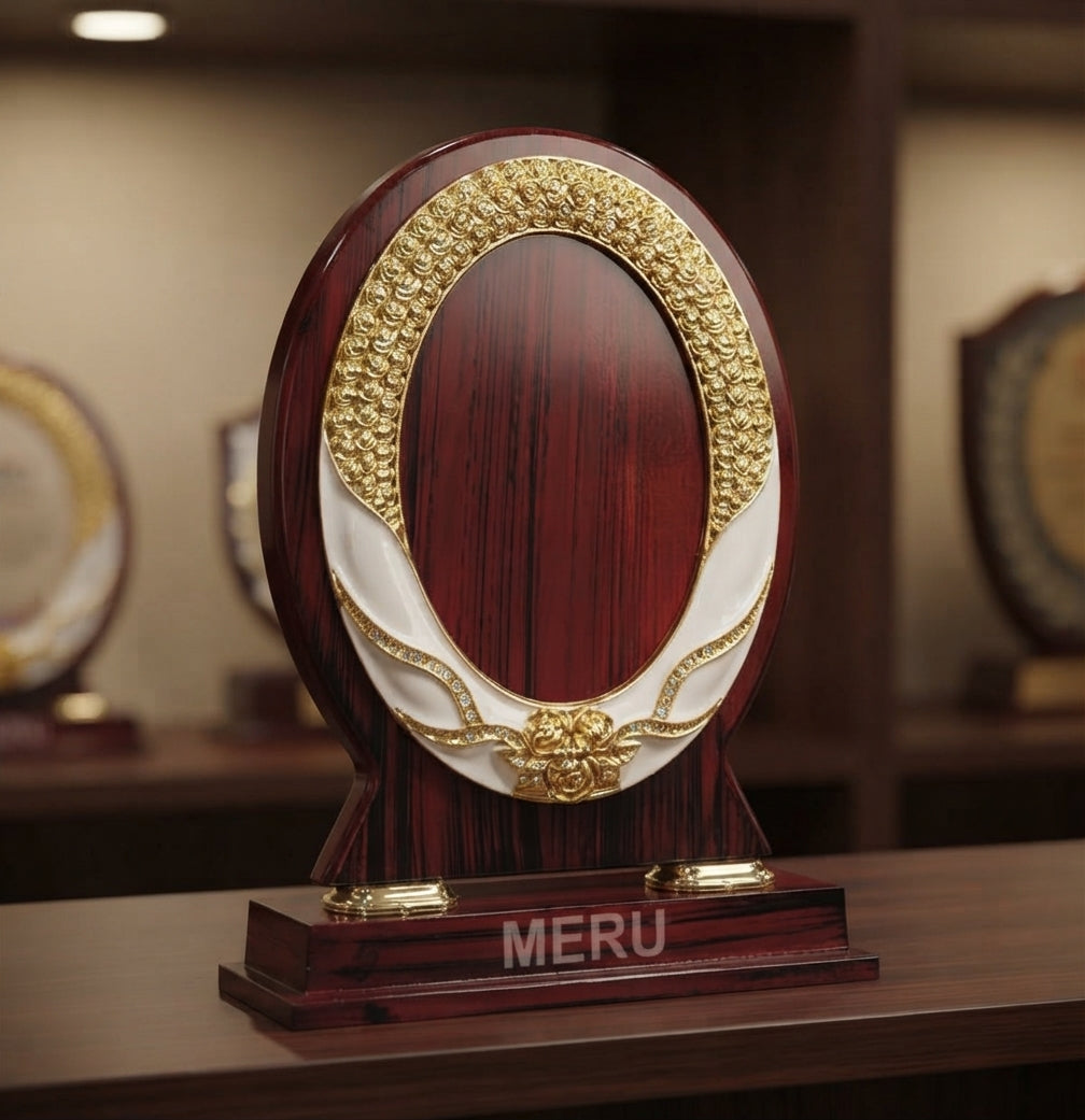 Wooden Appreciation Award Memento with Gold Accent 3143 alternate view - Meru Trophy