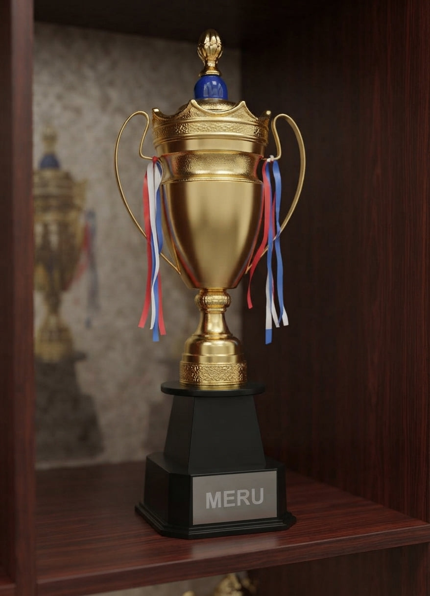 Gold Metal Trophy Cup 2065 alternate view - Meru Trophy