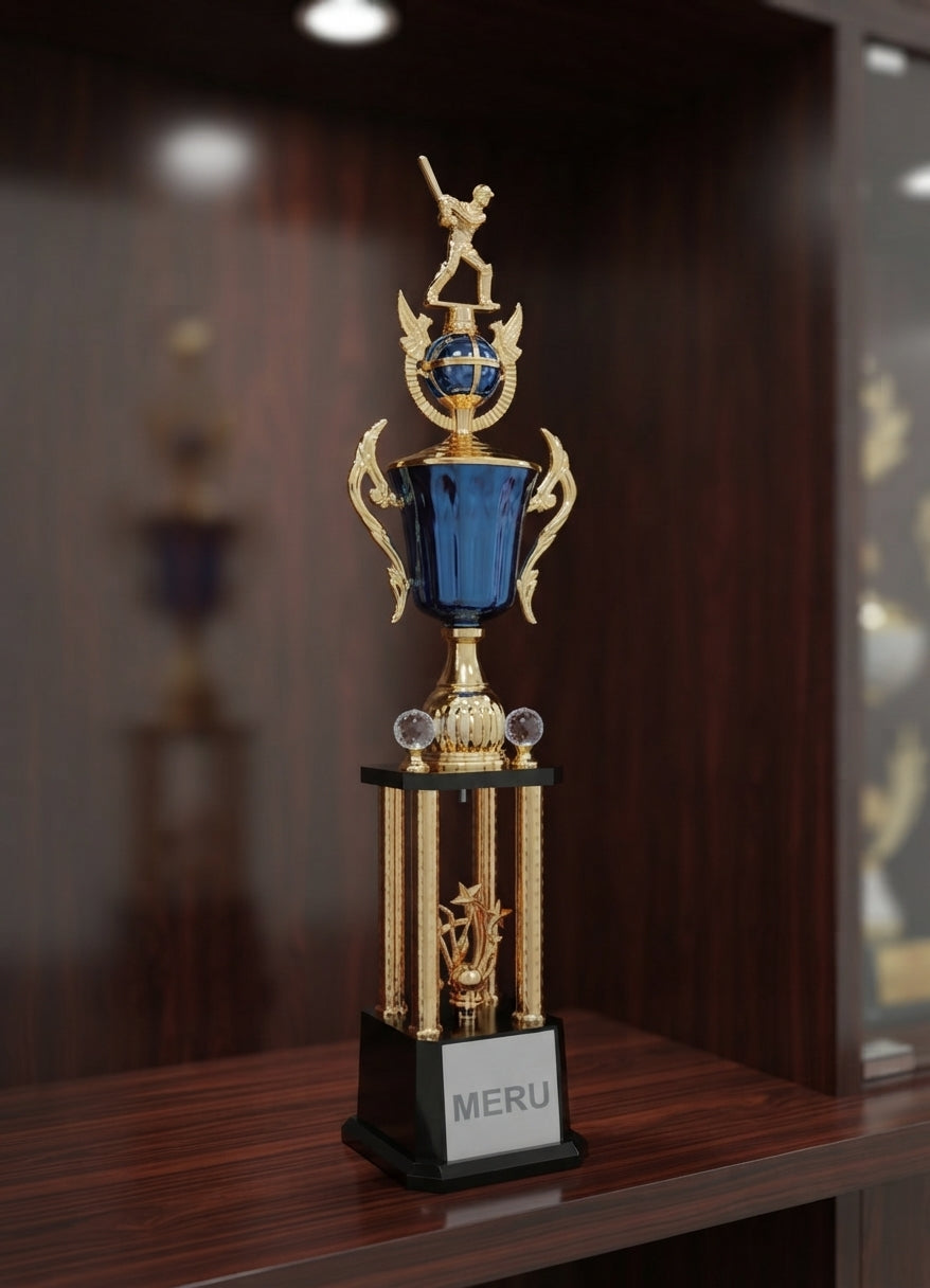 Cricket Trophy - Metal Sports Trophies  4100 alternate view - Meru Trophy