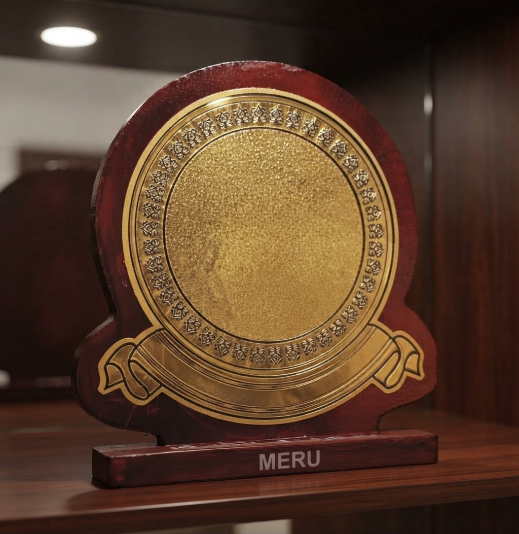 Wooden Memento Custom Trophy Award 706 alternate view - Meru Trophy