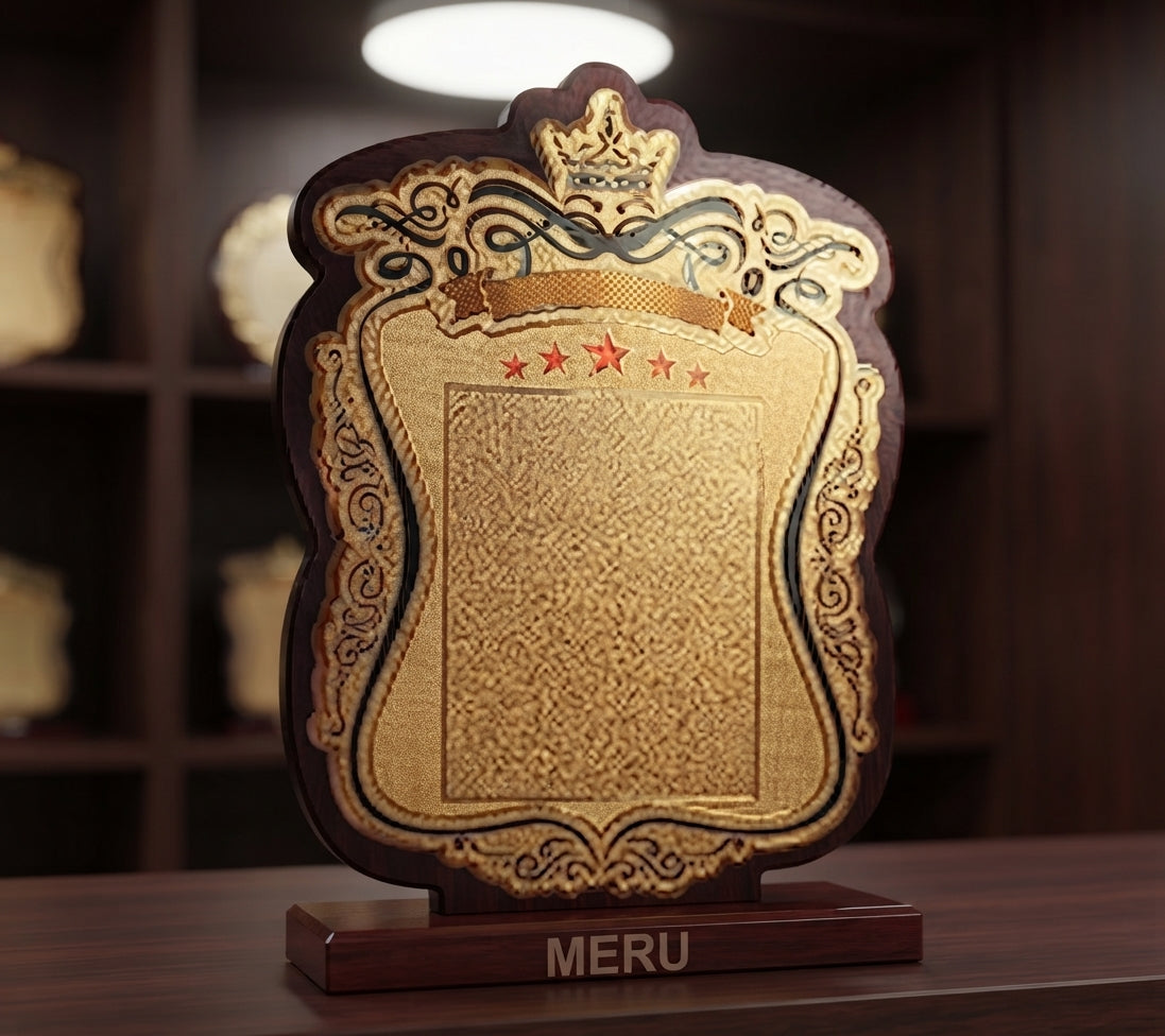 Wooden Recognition Trophy - Custom Awards & Trophies 2546 alternate view - Meru Trophy