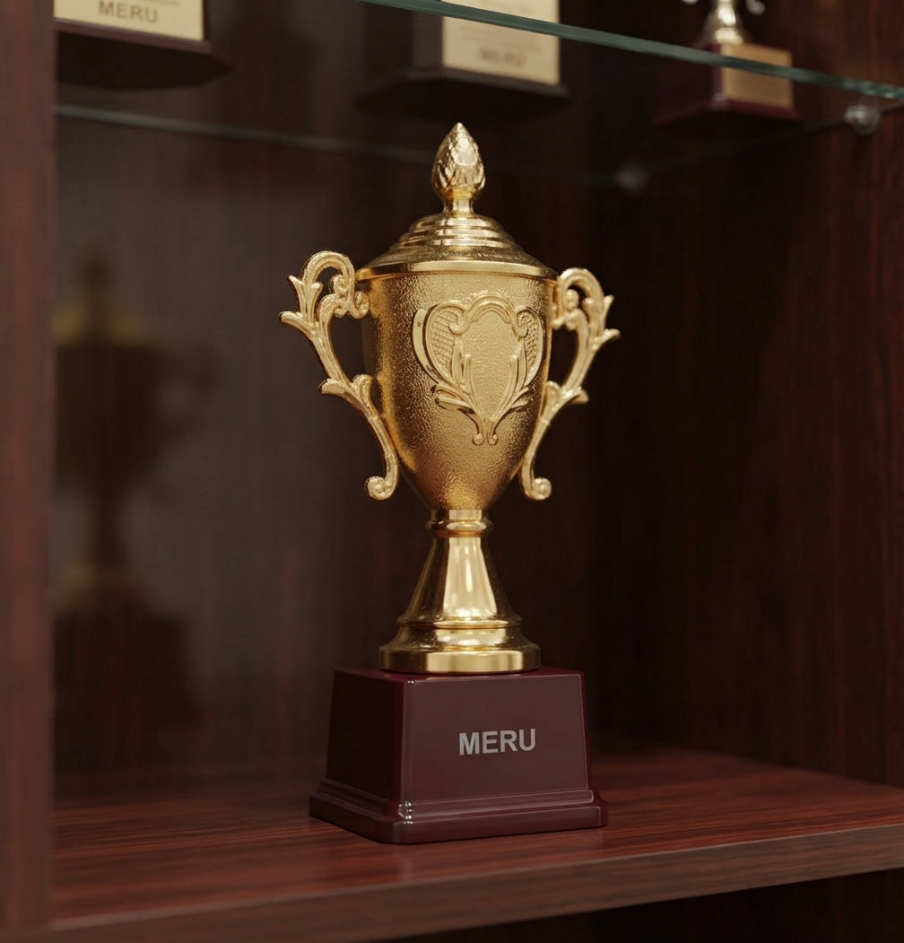 Gold Trophy Cup - Recognition Award 200 alternate view - Meru Trophy