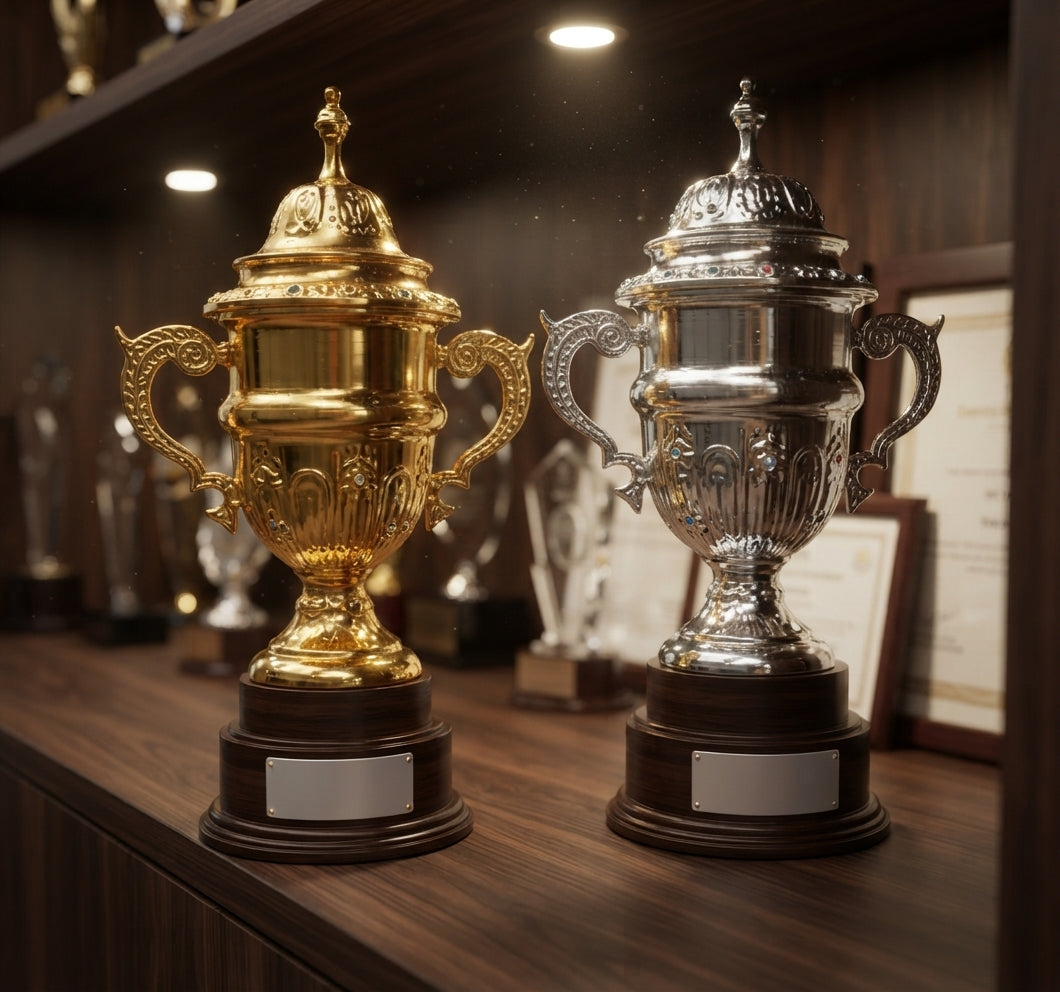 Elegant Cup Trophy - Custom Awards and Recognition AS 877 alternate view - Meru Trophy