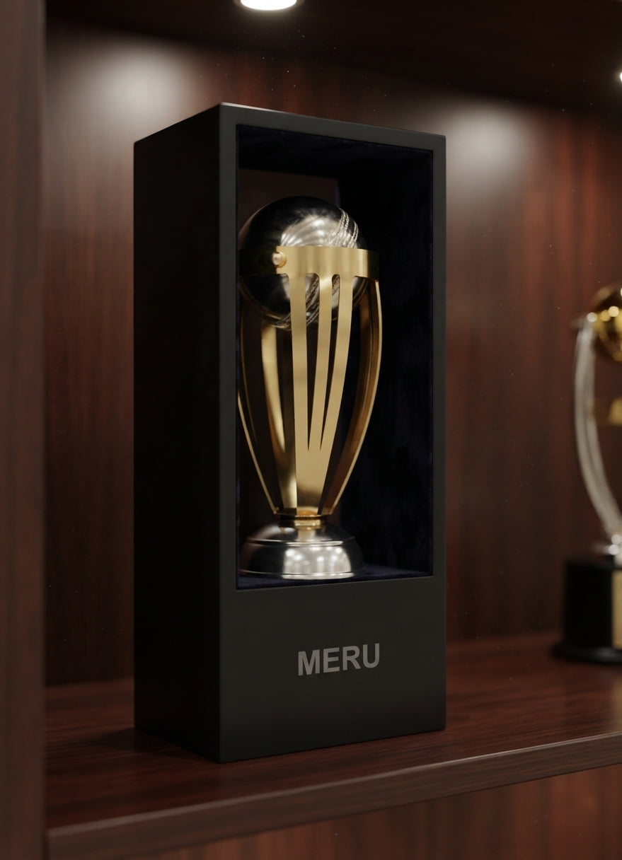 Custom Cricket Trophies and Medals AS 963 alternate view - Meru Trophy