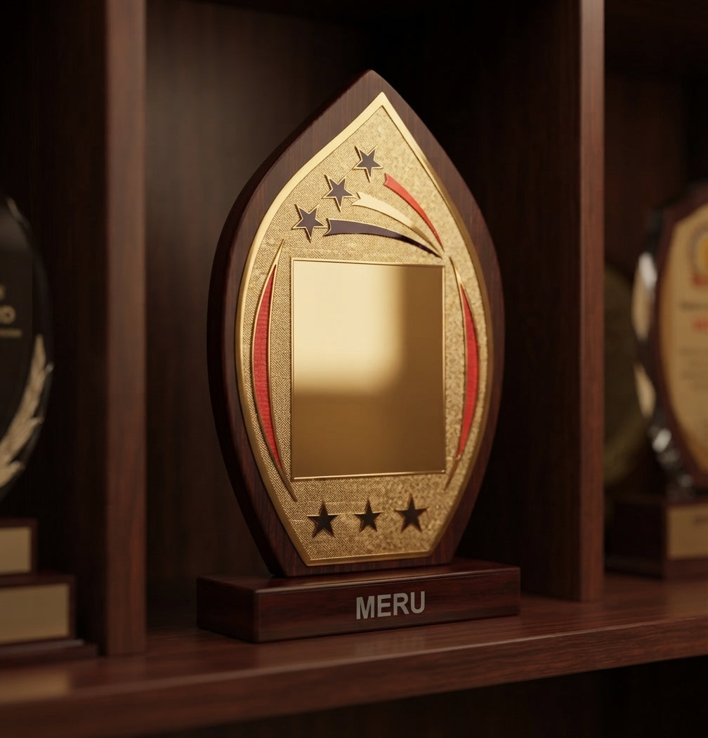 Wooden Flame Award Trophy - Recognition and Appreciation 2775 alternate view - Meru Trophy