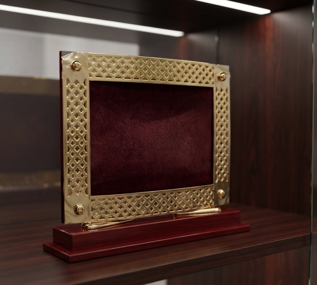 Custom Wooden Memento Award Trophy Recognition Corporate Trophy CP 50 alternate view - Meru Trophy