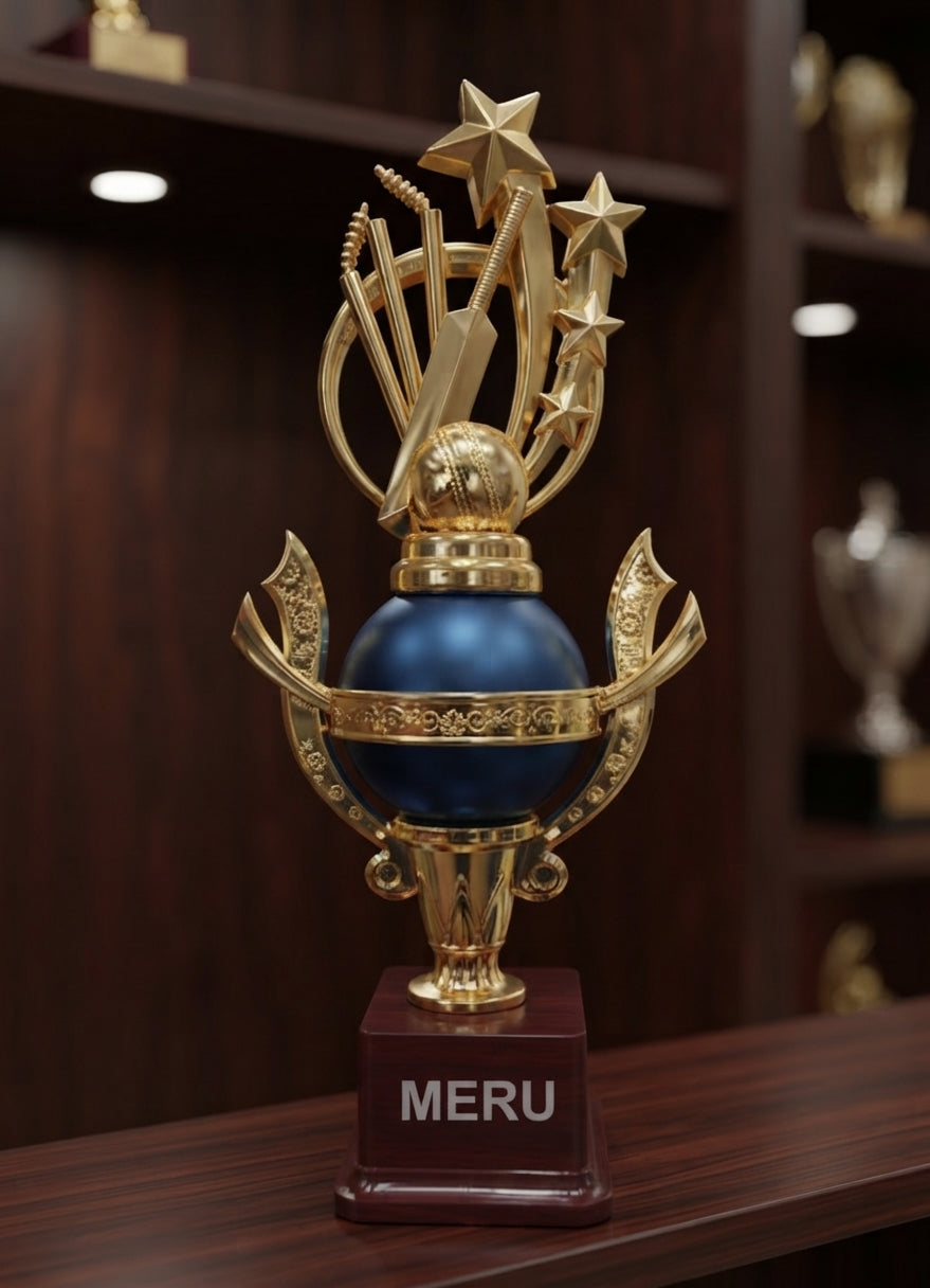 Cricket Trophy 800-157 alternate view - Meru Trophy