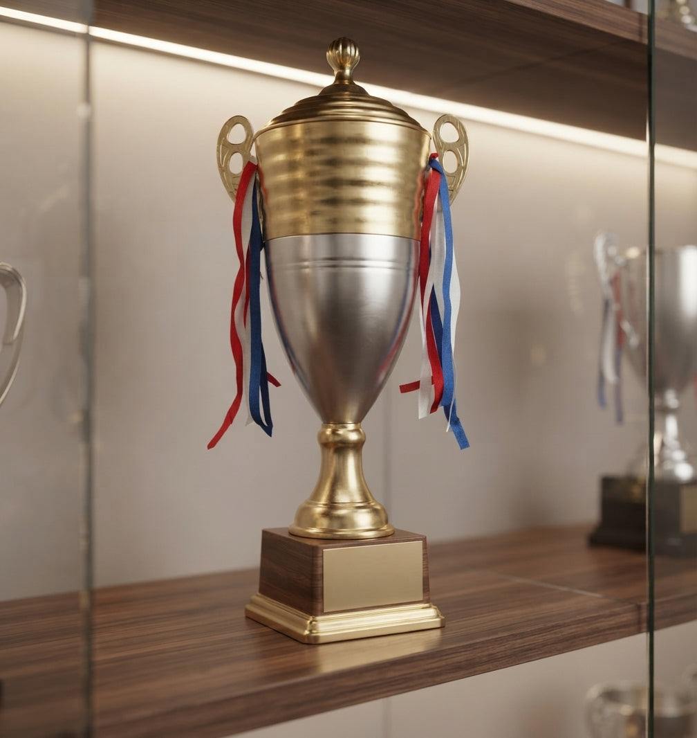 Metal Trophy Award 4011 alternate view - Meru Trophy