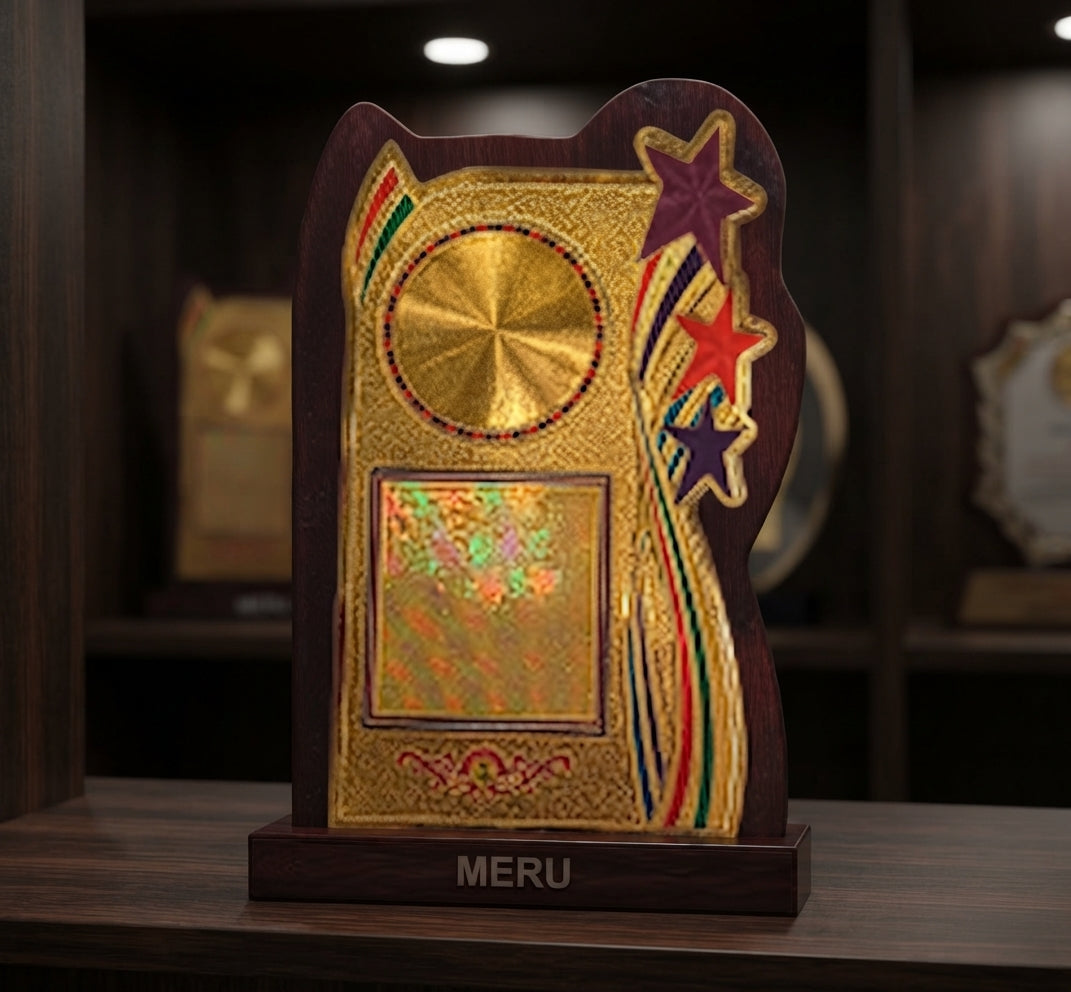 Wooden Recognition Awards Trophy 570 alternate view - Meru Trophy