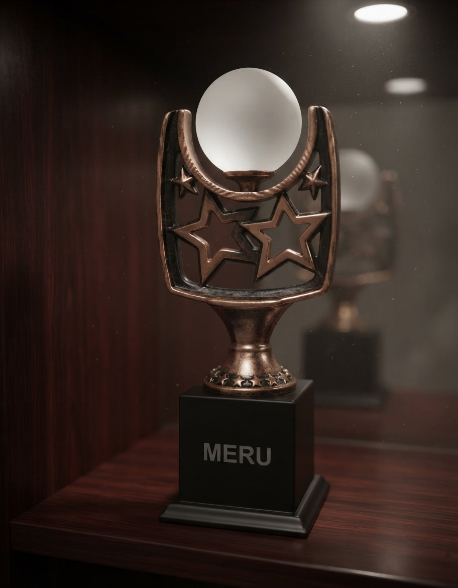 Star Globe Corporate Trophy 628 alternate view - Meru Trophy