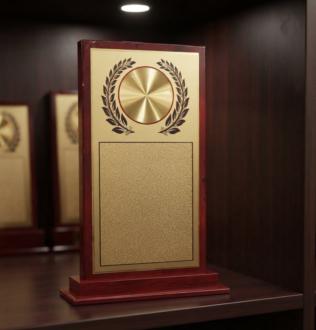 Wooden Recognition Memento Corporate Trophy - Custom Awards 551 alternate view - Meru Trophy