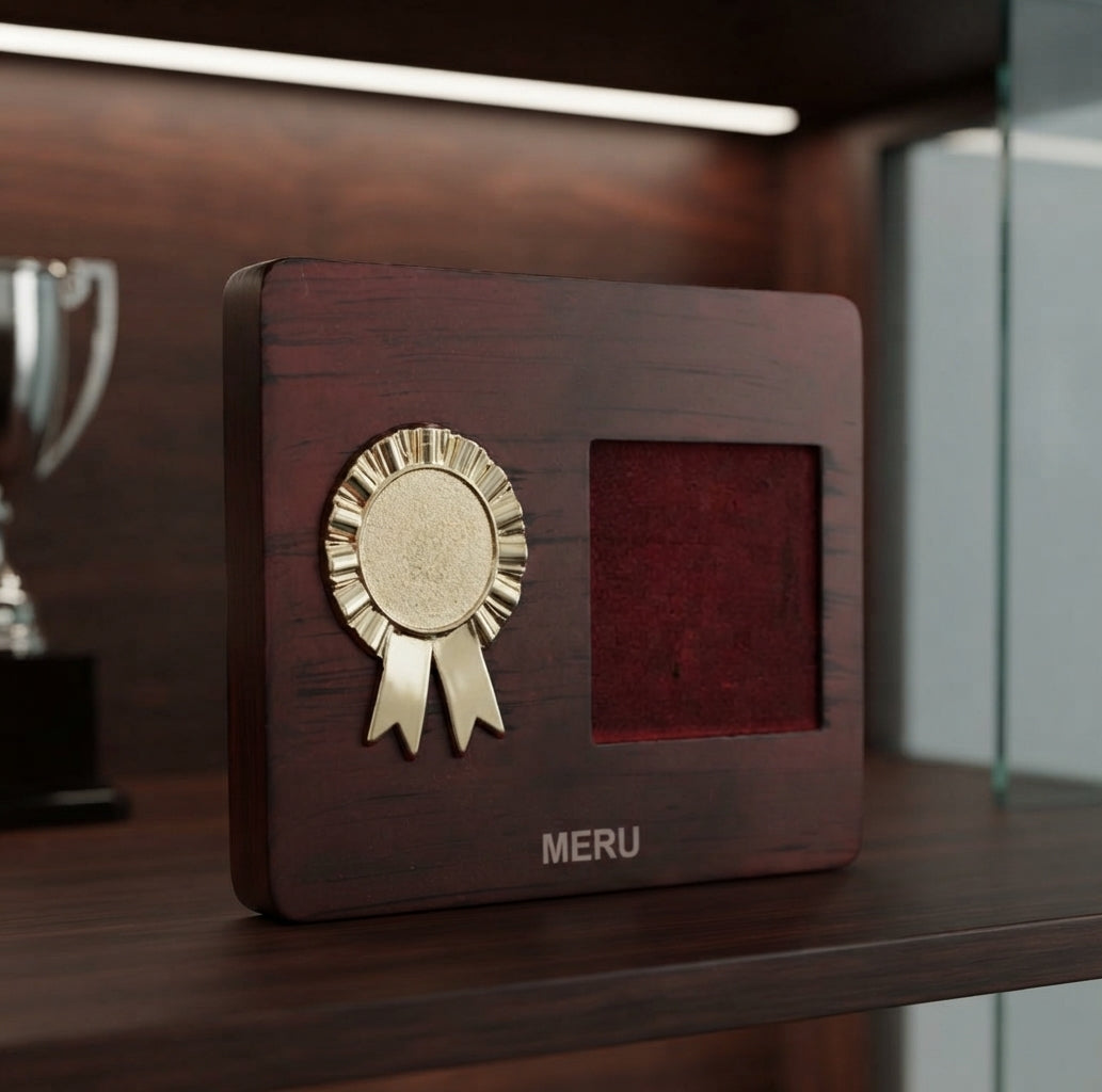 Wooden Mementos Award Trophy Recognition - Custom Awards 4081 alternate view - Meru Trophy