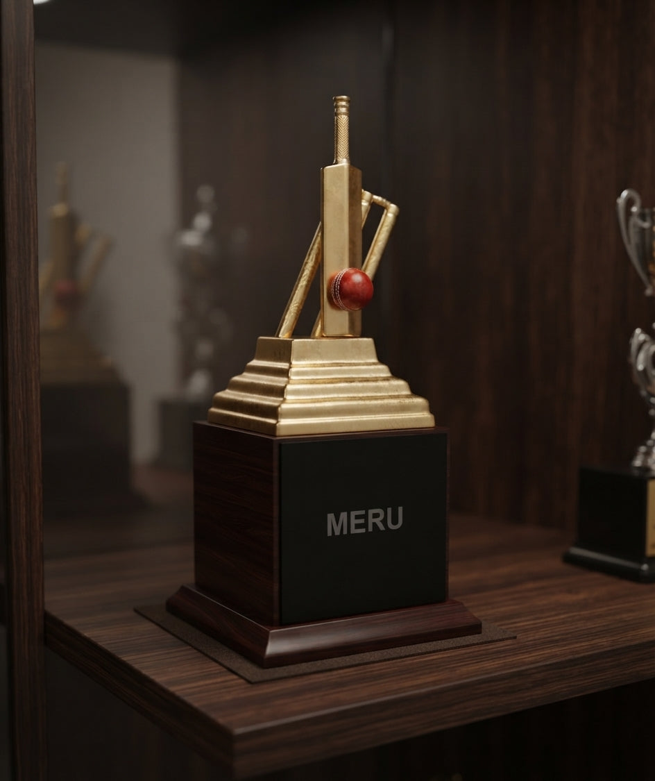 Cricket Trophy 636 alternate view - Meru Trophy